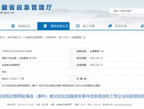 安徽省应急管理厅最新通报！