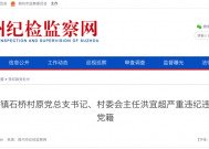 洪宜超严重违纪违法被开除党籍！原萧县祖楼镇石桥村原党总支书记、村委会主任……